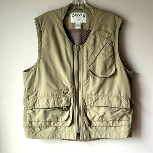 ORVIS Fishing Hunting Vest Water Resistant Size L